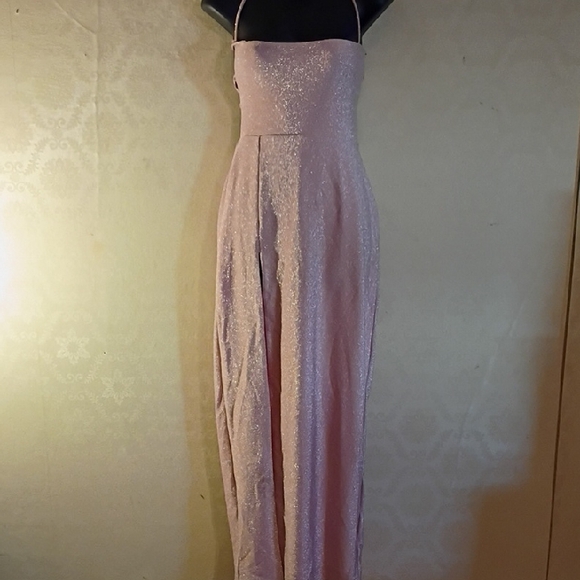 babyboo Dresses & Skirts - Elegant Pink Spaghetti Strap Dress, Retro Vibes. Stretchy,Size Large. Fairy Core